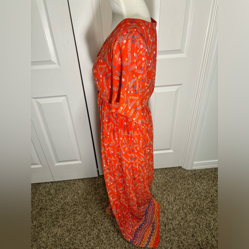 Roolee Orange Floral Dress - Picture 2 of 4
